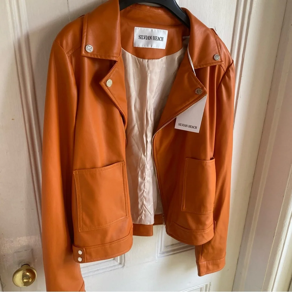 SILVIAN HEACH Bikerjacket In Eco
Leather Sz 44it(M) - Picture 2 of 16